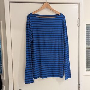 Blue and Black Striped Gap Shirt
